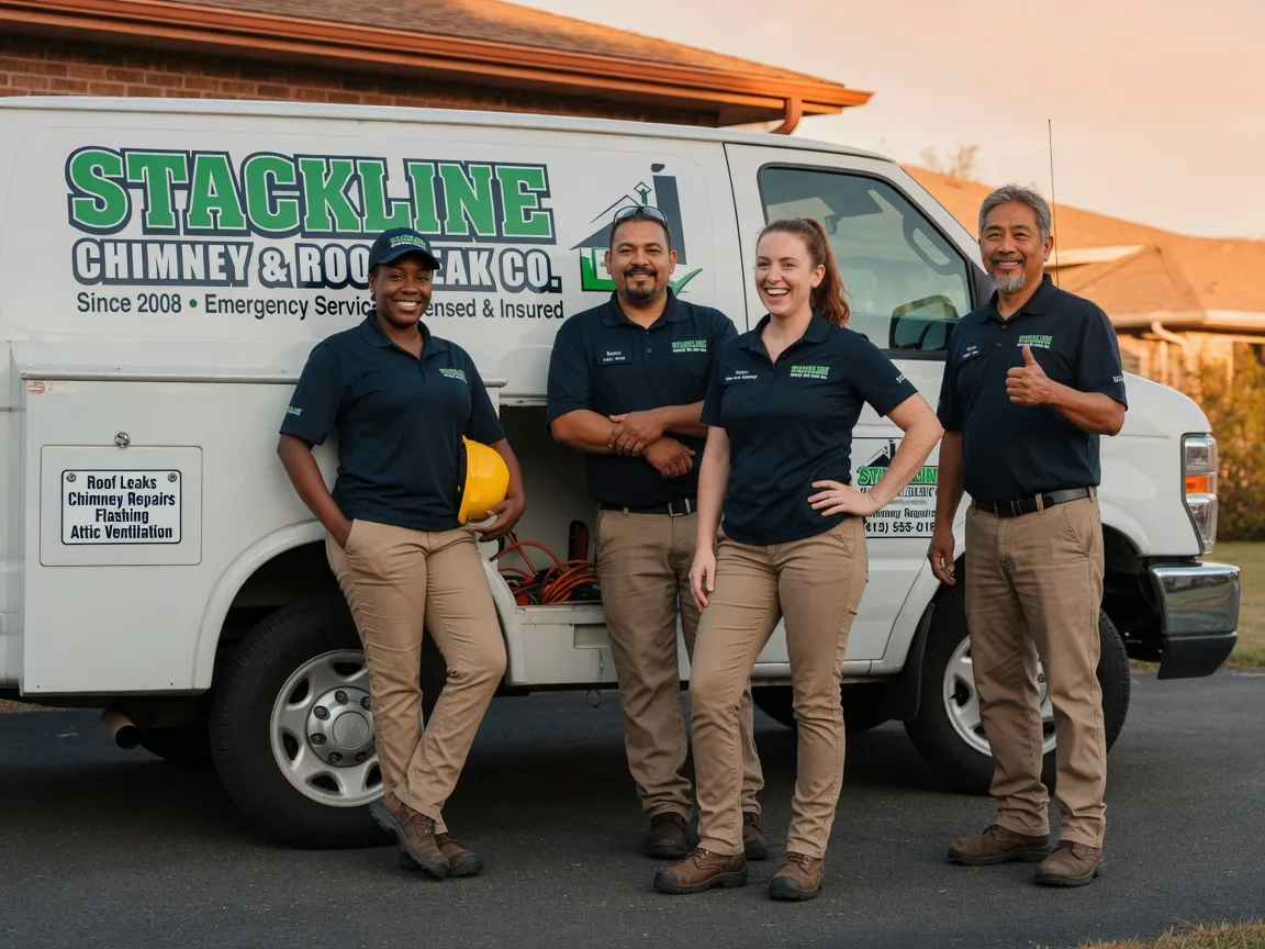 Chimney flashing repair company in New Town, ND